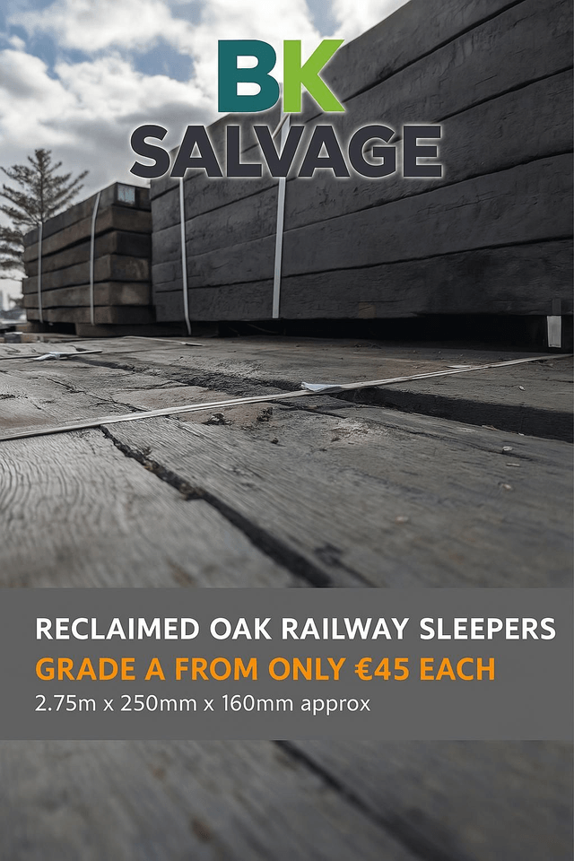 RECLAIMED OAK RAILWAY SLEEPERS (Grade A)