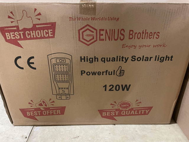 120W Solar Street Lights