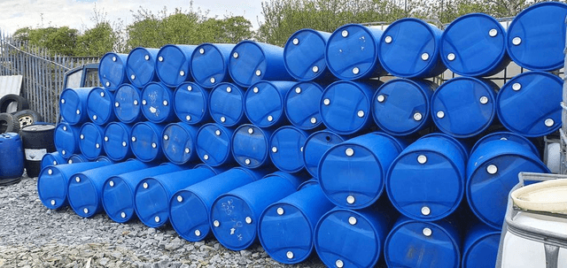 200L BLUE PLASTIC BARREL